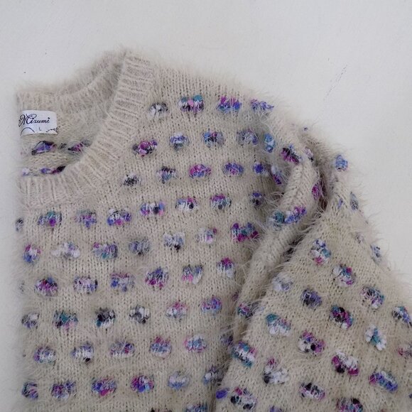 vintage pullover sweater knitwear cottage boho indie cozy fluffy - Picture 7 of 7